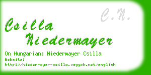 csilla niedermayer business card